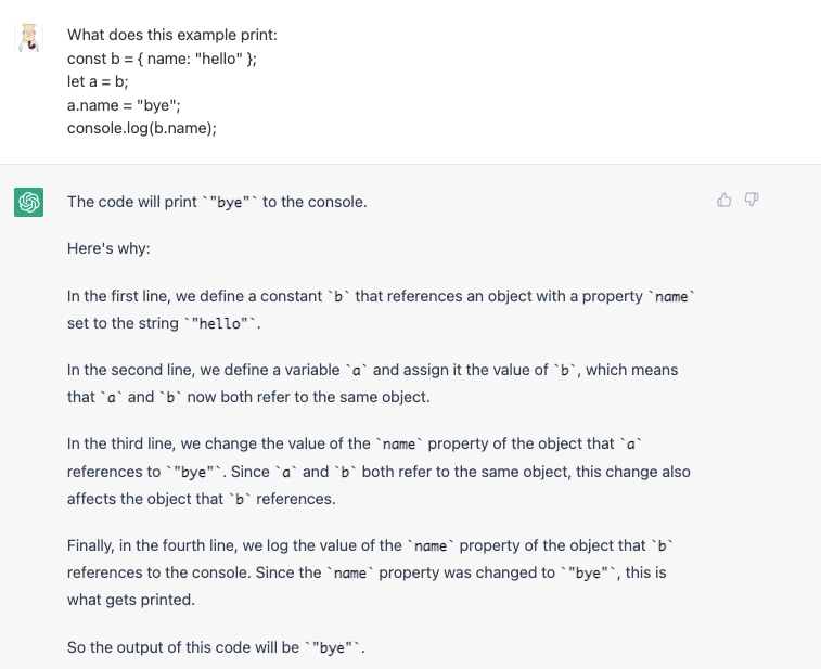 Interviewing ChatGPT for a Front-End Developer Position