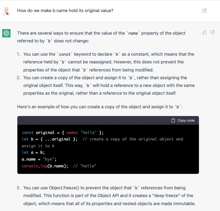 Interviewing ChatGPT for a Front-End Developer Position