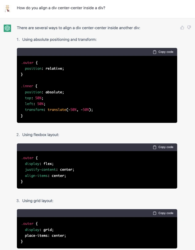 Interviewing ChatGPT for a Front-End Developer Position