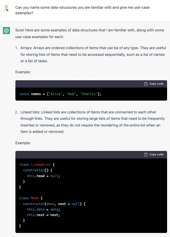 Interviewing ChatGPT for a Front-End Developer Position