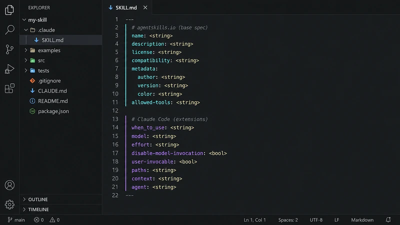 SKILL.md has 14+ metadata fields. Use them correctly.